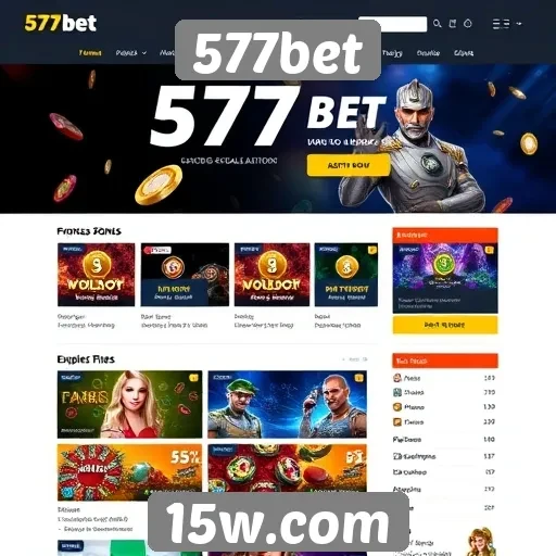 Interface do usuário do site 577bet avaliada